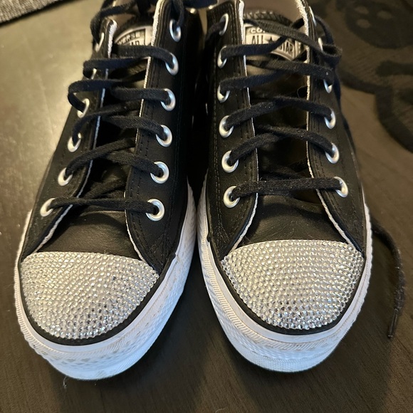 Converse All Star platform Ox Leather low (customized) - Picture 2 of 2